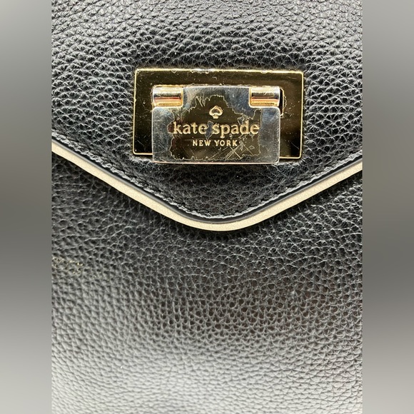 Kate Spade Wesley Place Laurel Black & White Satchel Bag - Picture 5 of 14